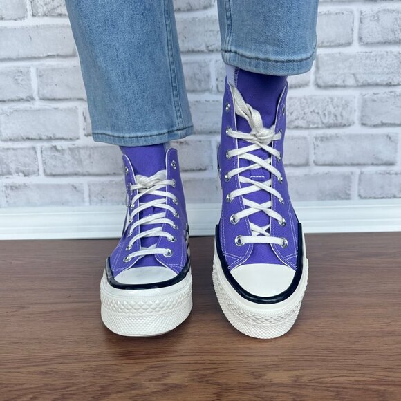 ⭐Converse Chuck 70 Plus Hi Platform Viper Violet Sz 6 Mens Shoes Sneaker A12523C - Picture 3 of 9